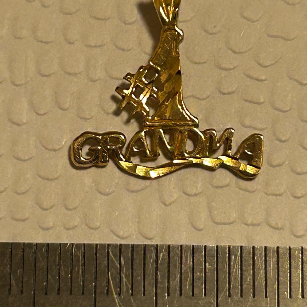 Gold #1 Grandma Pendant